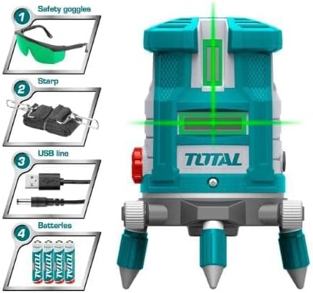 TOTAL Self-leveling Line Laser(Green Laser Beams)