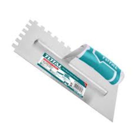TOTAL Plastering Trowel With Teeth(Plastic Handle) 280*130mm