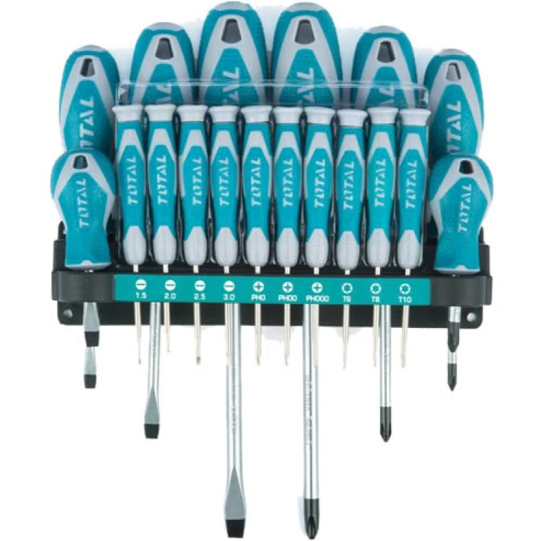 Total 18 Pcs Screwdriver And Precision Screwdriver Set