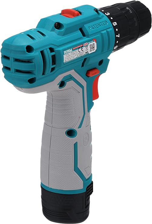 TOTAL Lithium-ion Cordless Drill 12v 2 Batteries 1.5Ah