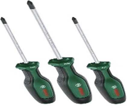 Bosch 3 Pcs Screwdrivers Set (PH1, PH2, PZ1)  In Box