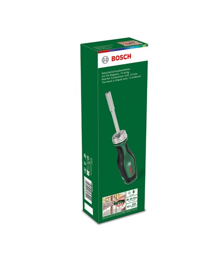 Bosch Ratchet Screwdriver With 12 Bits