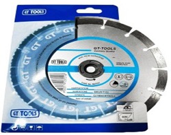 DIAMOND CUTTING DISC FOR BRICK, CONCRETE, ROOF TILE OPTI-LINE 4" GT