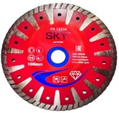 DIAMOND CUTTING DISC FOR BRICK, CONCRETE, ROOF TILE T TURBO  5" SKY