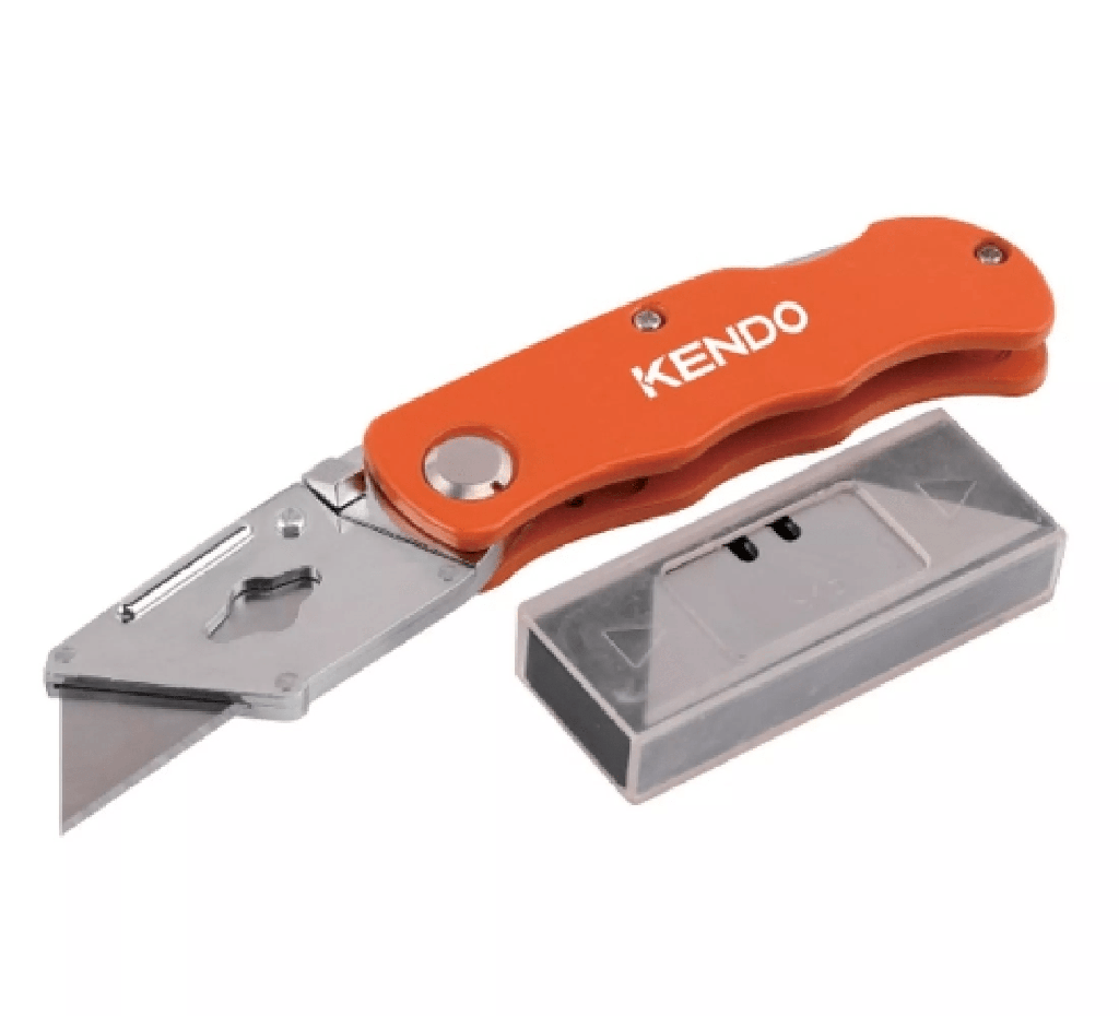 Aluminum Body Dual Blade Folding Utility Knife With Retractable Blade For Multi-Function