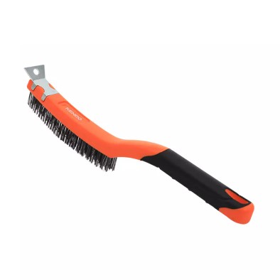 Steel Wire Brush With Scraper