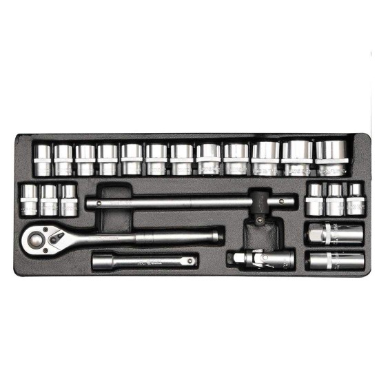 SOCKET SET 24PCS  1/2" YATO