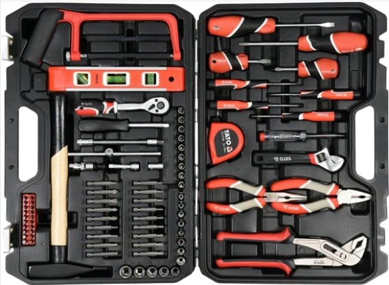TOOL SET 1/4" 88 PCS WITH LEVEL YATO