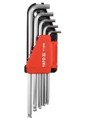 HEX KEY SET-ball-end - Imperial - 12PCS YATO
