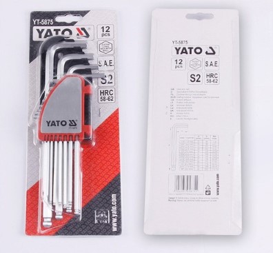 HEX KEY SET - Ball-endImperial - 12PCS YATO