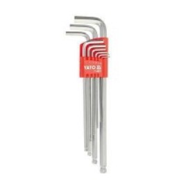HEX KEY SET LONG TYPE WITH BALL-9PCS YATO