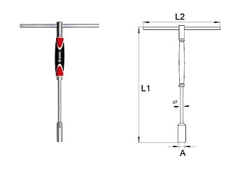 T TYPE SOCKET WRENCH 9MM YATO