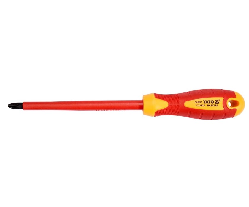 INSULATED SCREWDRIVER PH3X150MM YATO