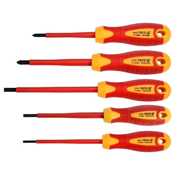 Insulated Screwdriver Set 5pcs YATO