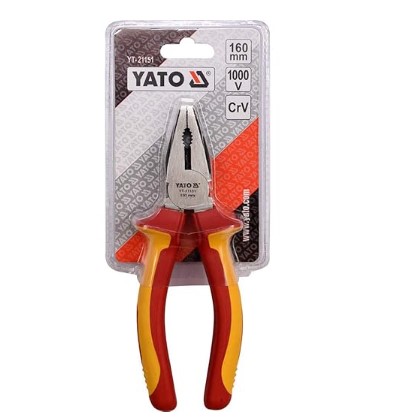 INSULATED COMBINATION PLIERS 6'' YATO