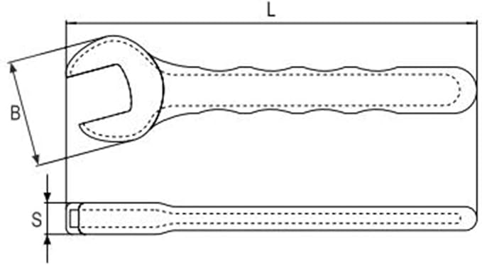 INJECTION INSULATED OPEN END WRENCH 8MM YATO