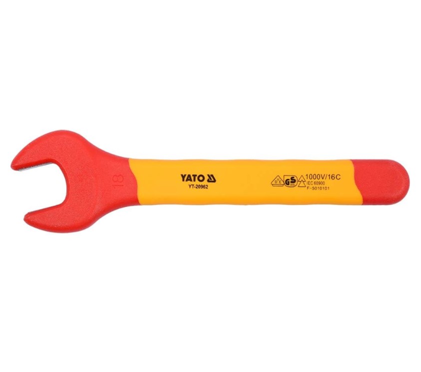 INJECTION INSULATED OPEN END WRENCH 18MM YATO