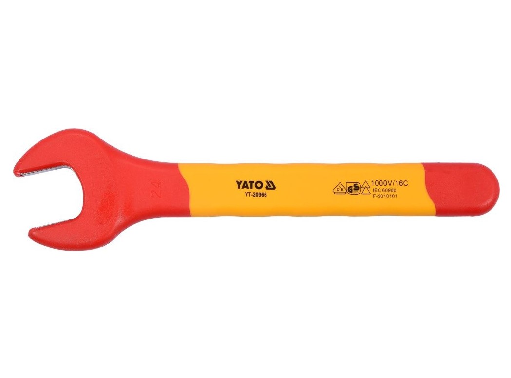INJECTION INSULATED OPEN END WRENCH 24MM YATO