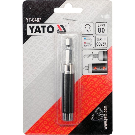 YATO Magnetic Screwdriver Bit Holder 1/4"X80mm