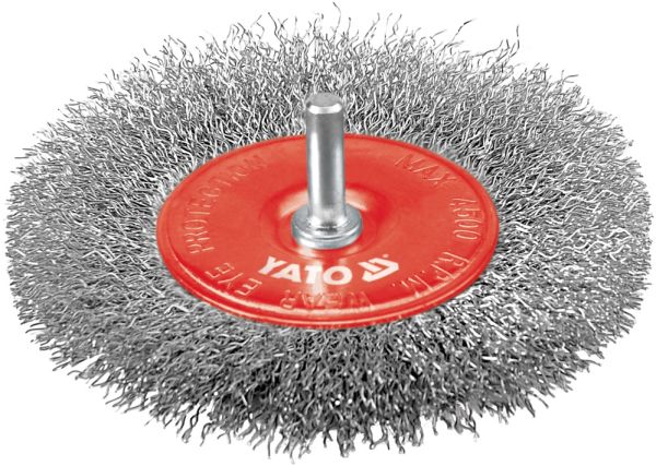 YATO Circular Brush Steel Wire 100mm,6mm