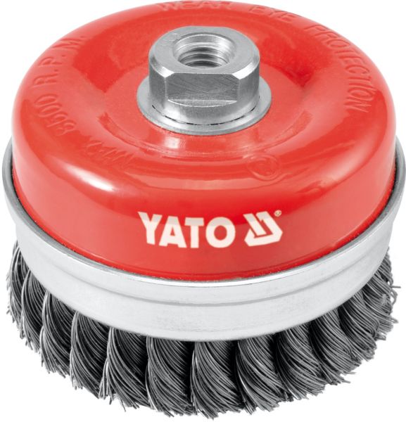 CUP BRUSH  DIAMETER: 100 Mm, SHANK: M14 YATO