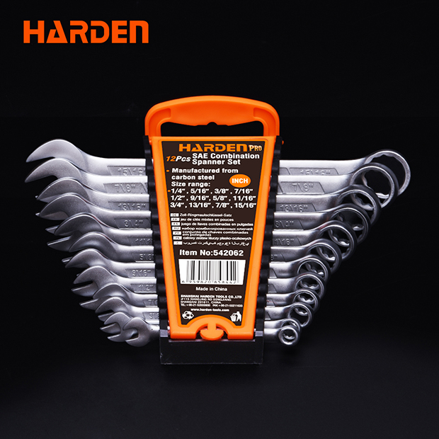 12Pcs Inch Combination Spanner Set HARDEN