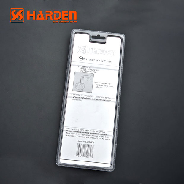 Allen Wrench Set, 9 S., Longer Star Harden