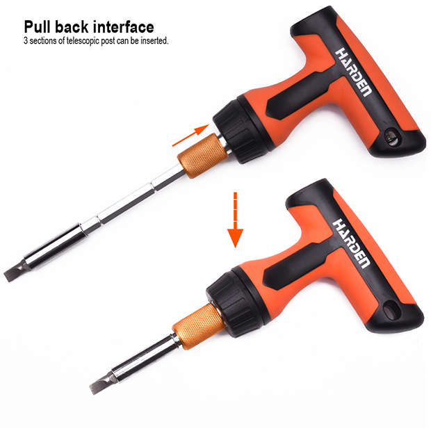 46Pcs Ratchet Screwdriver & Bits Set HARDEN