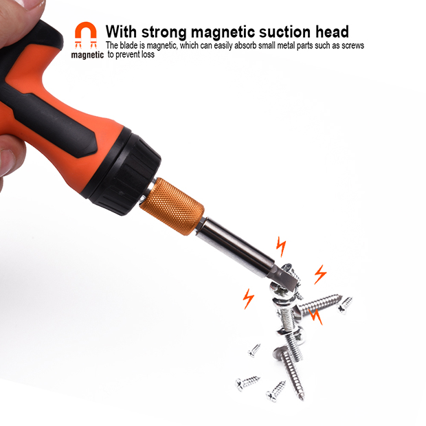 46Pcs Ratchet Screwdriver & Bits Set HARDEN