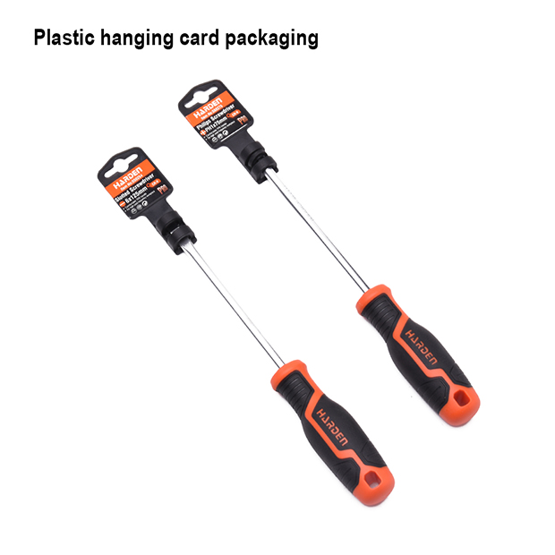 Slotted Screwdriver  Fiber Handle, 6*38 Mm CRV HARDEN