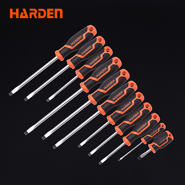 Slotted Screwdriver  Fiber Handle, 6*125 Mm CRV HARDEN