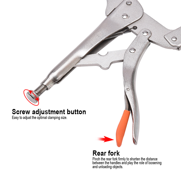 C-Clamp Lock Grip Plier 11＂ HARDEN