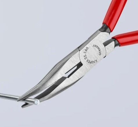 Long Nose 40° Angled Pliers With Cutter 6" Knipex