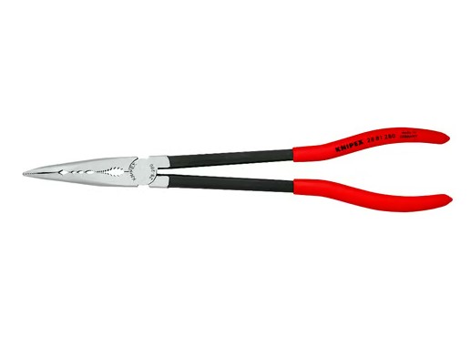 Long Reach Needle Nose Pliers With Transverse Profiles Knipex