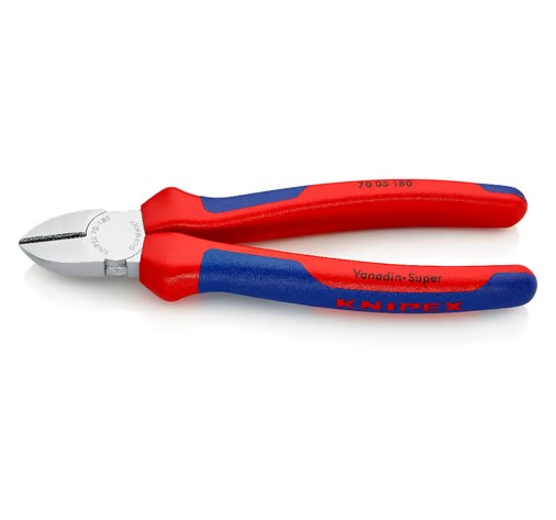 Chrome-plated Diagonal Cutters 7" Knipex