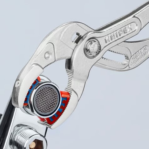 بنسه غراب طول 250مم+سنون بلاستيك اماميه للحفاظ علي المعادن CRV Knipex