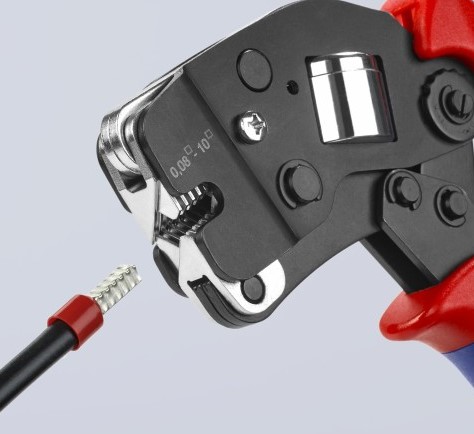 Self-Adjusting Crimping Pliers For Wire Ferrules Knipex