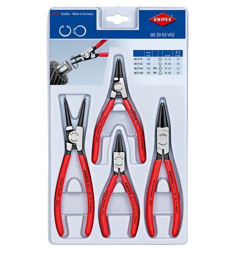 طقم بنس تيل 4 قطع  Knipex