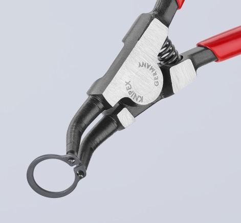 5 1/2" External 45° Angled Snap Ring Pliers-Forged Tips Knipex
