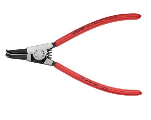 6 3/4" External 90° Angled Snap Ring Pliers-Forged Tips Knipex