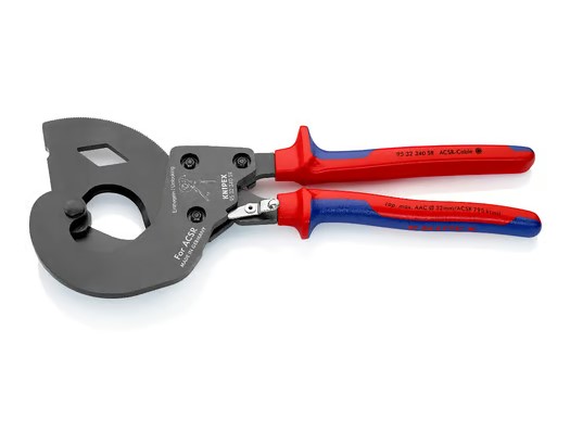 13" Ratcheting ACSR Cable Cutter Knipex
