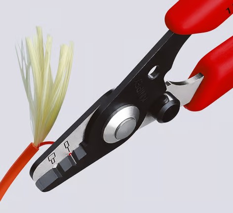 قشاره اسلاك طول 130 مم مقاس من 0.125 مم :0.250 مم  Knipex