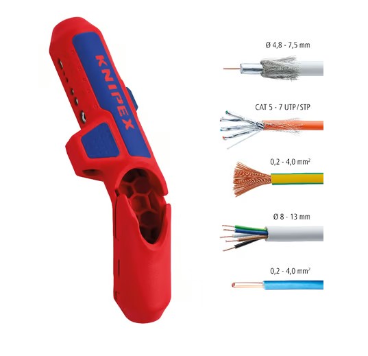 قشاره اسلاك رسيفر 135مم  Knipex