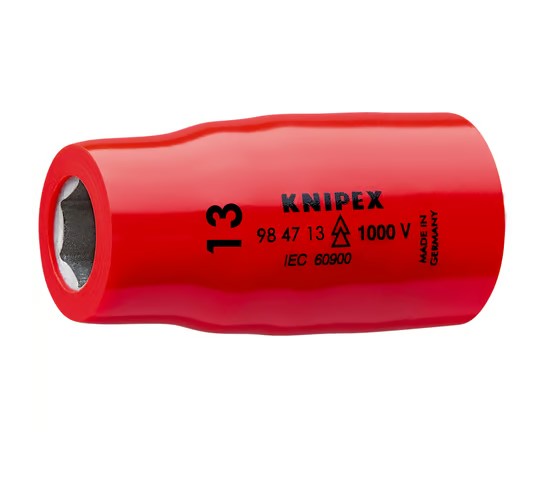 Hexagon Socket For Hexagonal Screws With Internal Square 1/2" 13mm Knipex