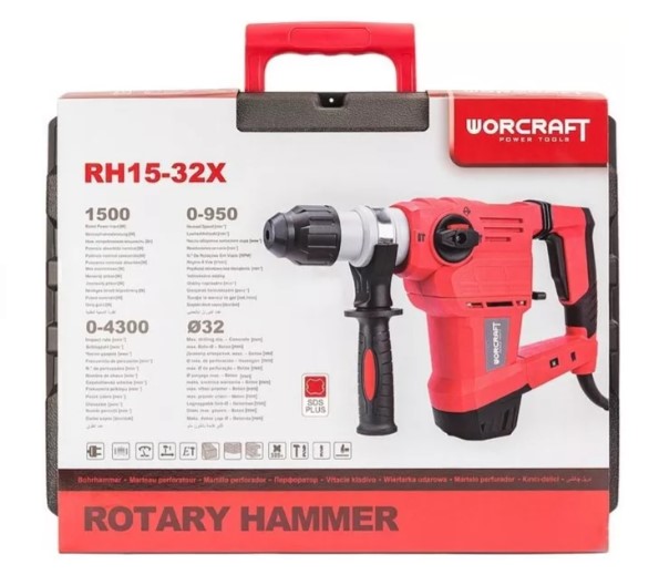 Rotary Hammer 1500 W  32 Mm Worcraft