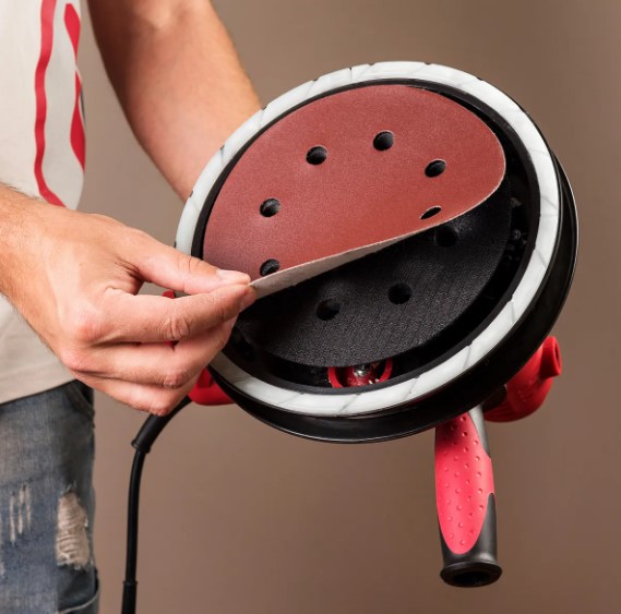 صنفره حوائط 800 وات - سرعات -7" -كيس غبار -2 شريط ليد 7 وات 	Worcraft