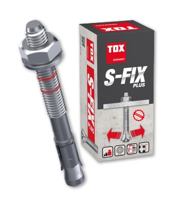 انكور للتثبيت ف الخرسانات مقاس 10 مم طول 100 مم عدد 50 قطعة  TOX