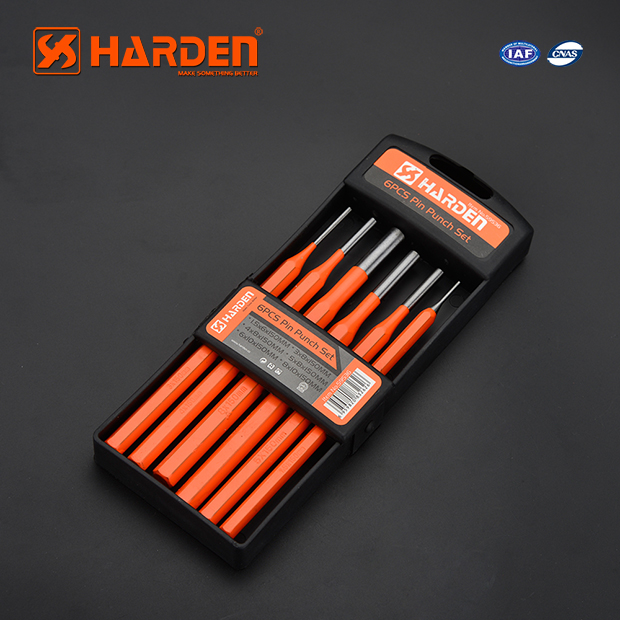 Professional 10＂ 6PCS Pin Punch Set Harden
