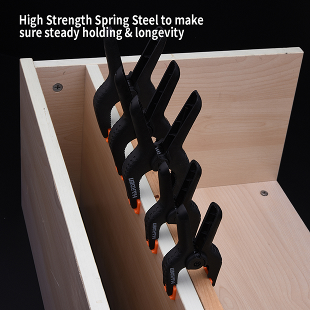 6pcs Spring Clamp Set 4" Harden