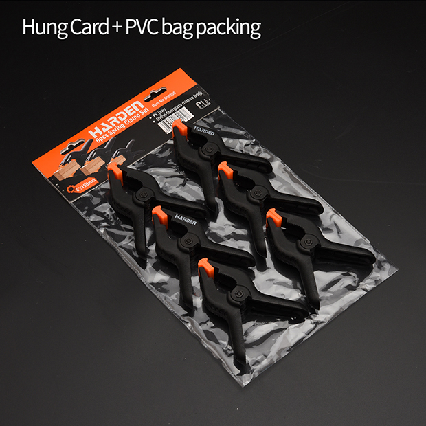 6pcs Spring Clamp Set 6" Harden